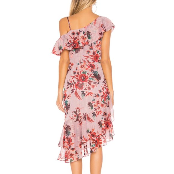 Lovers + Friends Stacy Midi Dress Holiday Floral - Picture 2 of 13